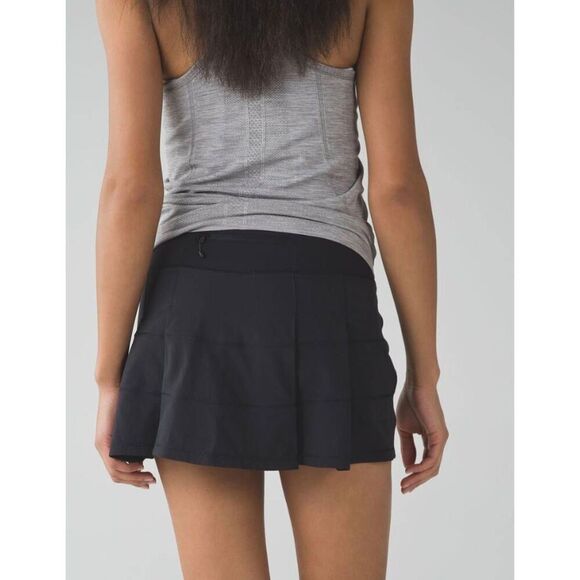 LULULEMON ATHLETICA Pace Rival Skirt In Black Size 10